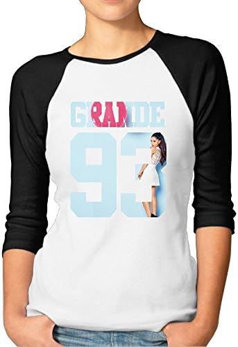 Fashion Woman Ariana Singer Grande Cute Cartoon Poster T-shirts Black [Size XXL