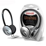 Maxell 190248 Ultra-Thin Headphones (Silver)