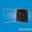 50 QUVIDO CD H�llen JewelCase Schwarz Single 10.4mm
