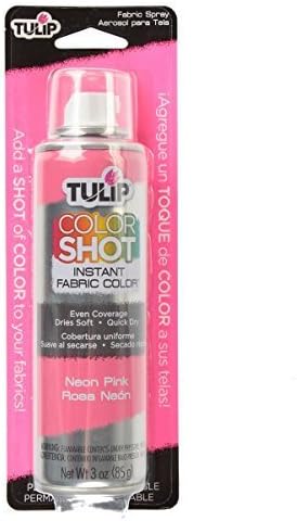 Tulip Shot Instant Fabric Color Paint, 3 oz., Neon Pink by iLoveToCreate