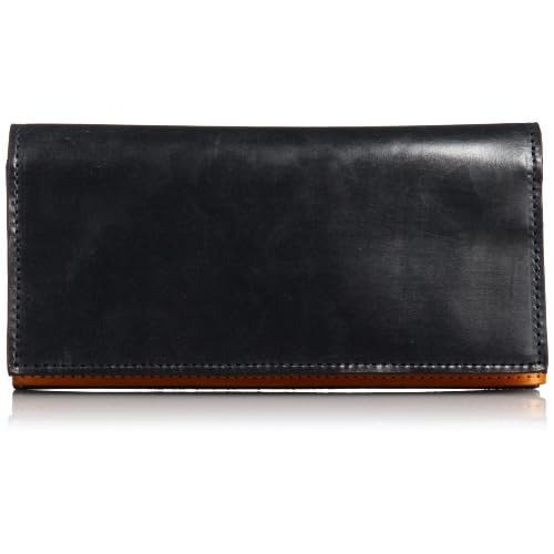 [グレンロイヤル] GLENROYAL 公式 BRIDLE LEATHER LONG WALLET WITH ZIP アマゾン別注長財布 03-5594 NBK×GLD (NEW BLACK×GOLD)