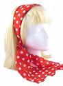 Head Band - Polka Dots ~ Red and White