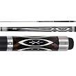 Cuetec Natural Inlay Series SST Black with Abalone X Inlays Two Piece Pool Cue