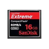 Sandisk 16GB Extreme CF memory card - UDMA 60MB/s 400x (SDCFX-016G-P61, Retail Package)