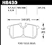 Hawk Performance HB430F.547 HPS Performance Ceramic Brake Pad