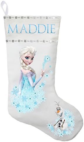 Elsa Christmas Stocking - Personalized and Handmade Frozen Christmas Stocking