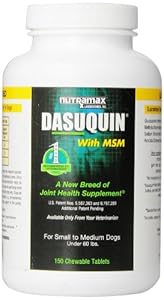 Nutramax Dasuquin with MSM for Dogs Under 60 Pounds - 150 Count Nutramax Dasuquin with MSM for Dogs Under 60 Pounds - 150 Count