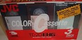 JVC Color Compact Video Cassette 3 Pack VHS-C TC-20 EHG TC-20EHGX3C