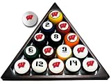 Pool Billiard Ball Set NCAA Team - Wisconsin - NCAA Team