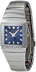 Rado Sintra Blue Dial Platium Tone Ceramic Unisex Watch R13332212