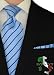Berioni Hand Made in Italy 100% Woven Silk Mens Neck Tie + Pocket Square Jacquard Woven Tie and Hanky Set Blue Navy Y4 (Blue Navy Y4)
