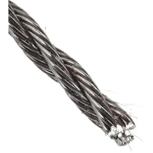 Loos Stainless Steel 302/304 Wire Rope, 3x7 Hollow Core