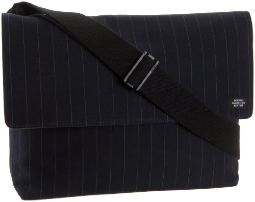 Jack Spade Pinstripe Computer Field Bag,Navy,one size