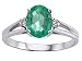 1.21 cts Genuine Emerald and Diamond Ring - 14kt White or Yellow Gold FREE GIFT BAG!