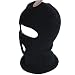 SKI FACE MASK KNIT BEANIE BIKER SNOWBOARD 1 HOLE BLACK * Size - Medium / Large