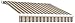 Awntech 10-Feet Key West Left Motorized Retractable Awning, 120-Inch Projection, Taupe/Tan/Cream Multicolored
