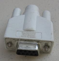 PS/2 Female to DB9 Serial Female Adapter - Used to hook up PS2 mouse to a serial port - White