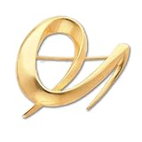 Gold-plated Swirl Pin