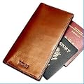 Kena Kai DataSafe® Italian Leather Travel & Passport Wallet (Brown)