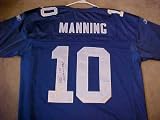 Eli Manning Hand Signed Autographed Authentic New York Giants Reebok Jersey -...