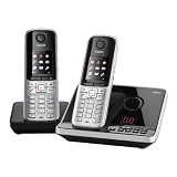 Gigaset - S810A Duo - Téléphone sans fil DECT avec répondeur intégré - combiné supplémentaire - Argent