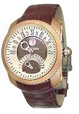 Gerald Genta GBS-Y-98-330-CB-BD Gefica Biretro Safari Light Gray and Brown Dial Leather Alligator Men's Automatic Watch