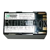 Canon XH A1S, A1S Battery (Premium Japanese Cells, 8500 mAh, 5-YR Warranty) (by Wasabi Power®)