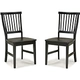 Home Styles Arts and Crafts Wood Side Chair in Ebony Finish (Set of 2)