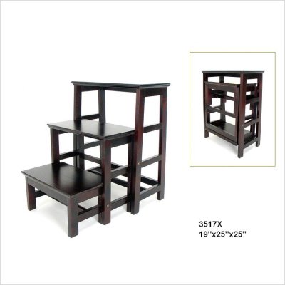 Retractable Wooden Step Stool