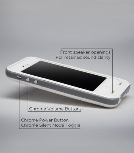 Best Iphone 5/5s Battery Case Rechargeable External Power Charge Backup 2500mAh (White)