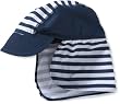Playshoes Baby - Jungen Mützchen, gestreift 460118 Bademütze Maritim von Playshoes mit UV-Schutz nach Standard 801 und Oeko-Tex Standard 100, Gr. 51, Blau (900 original )