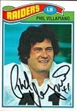 Phil Villapiano Autographed/Hand Signed Football Card (Oakland Raiders)