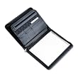 Samsill 70820 Professional Zippered Pad Holder, Pockets/Slots, Writing Pad, Black