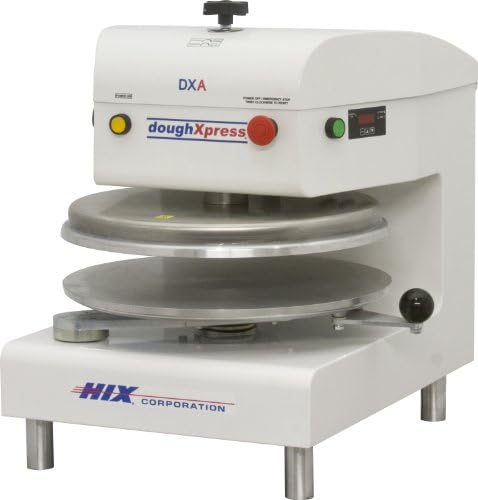DoughXpress DXA-WH White Powder-Coated Air-Automatic Dough Press, 120V, 18-3/16" Width x 25-1/8" Height x 24-11/16" Depth