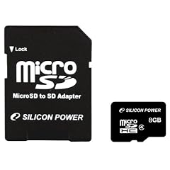 シリコンパワー micro SDHCカード 8GB (Class4) 永久保証 (SDHCアダプター付) SP008GBSTH004V10