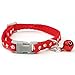 Pack of 6pcs Collars for Small Dog/Cat,Adjutable Paw Print Small Puppy Collar With Bell