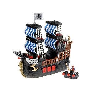 Fisher Price Imaginext Black Pirate Ship