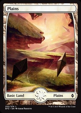 Magic: the Gathering - Plains (252) (252/274) - Battle for Zendikar - Foil