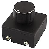 uxcell 調光ディマースイッチ ディマースイッチ 3A AC110V-250V 100W-400W ベッドルーム テーブル ランプ ブラブ コントローラ ブラック