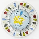 Contemporary Disposable Party Picks with Ready-To-Serve Tray (30 Picks)