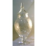 Chantilly Etched Apoth Jar