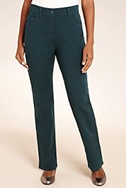 Cotton Rich Flat Front Straight Leg Trousers