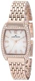 AK Anne Klein Women's 109726MPRG Swarovski Crystal Rosegold-Tone Bracelet Watch