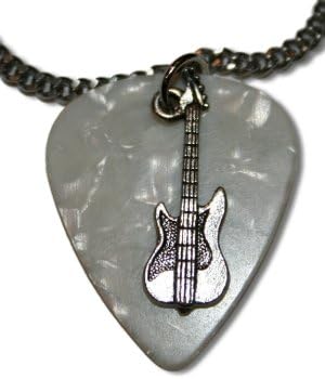 Music Lover's Guitar Pick Necklace (White Pick)