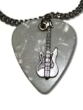 Music Lover's Guitar Pick Necklace (White Pick)