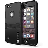 iPhone 6 Plus Waterproof Case, Ghostek Atomic Black Apple iPhone 6 Plus Waterproof Case W/ Attached Screen Protector - Lifetime Warranty - Apple iPhone 6 Plus Slim Fitted Waterproof Shock proof Dust proof Dirt proof Snow proof Hard Shell Cover Case for iPhone 6 Plus GHOCAS194
