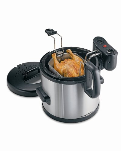 Huge save onchicken in deep fryer Hamilton Beach 35135 Meal Maker Multicooker, Stainless Steel