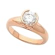 14K Rose Gold Diamond Engagement Ring - 0.58 Ct.