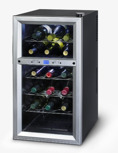 Kalorik WCL-20629 Thermoelectric Dual-Zone 18-Bottle Ventilated Wine Cooler