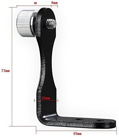 Walke All-metal Monocular Binocular Telescope Tripod Mount Adapter Connector Black